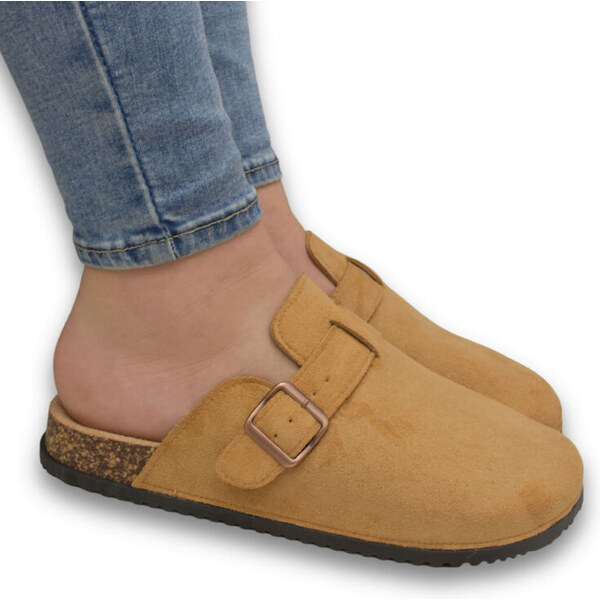 SS Dámske hnedé šľapky LARA 62984945