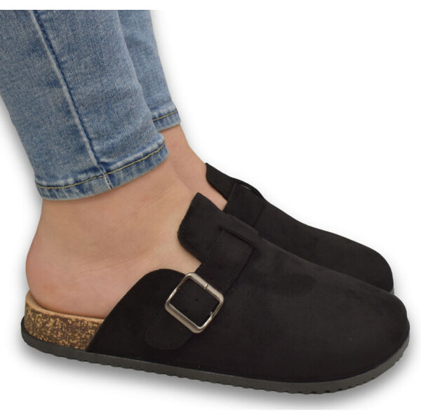 SS Dámske čierne šľapky LARA 62984946