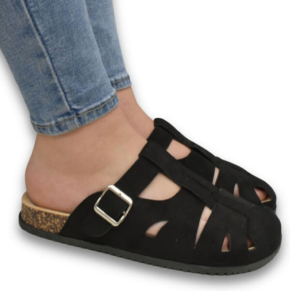 SS Dámske čierne šľapky MIRA 62984949