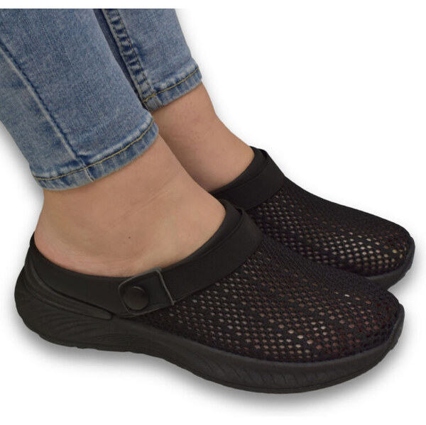 JOHN-C Dámske čierne vsuvky SELENA 62984968