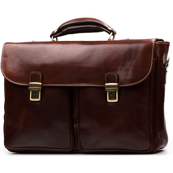 Blaire Pánska kožená aktovka Franky hnedá 64988112