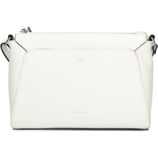 Kožená dámska crosbody kabelka Katana Alizée - biela 62988743
