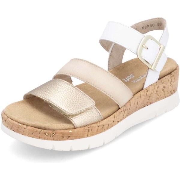 RIEKER Dámske sandále REMONTE D2P50-80 biela S5 62988583