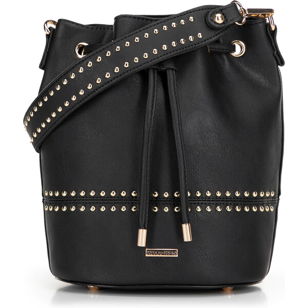 Wittchen Dámska kabelka vak so šnúrkami čierna 100-4Y-208-1 66066489