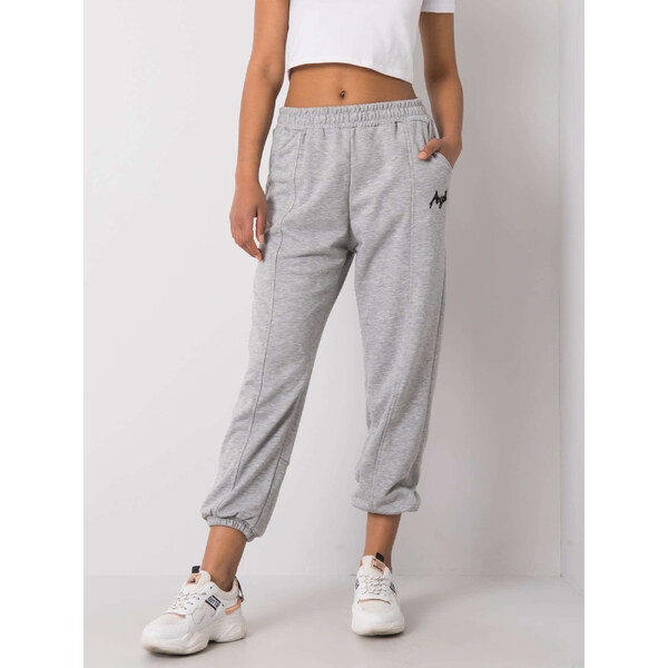 BASIC Svetlo šedé dámske tepláky s logom EM-DR-ES-21-524.16-gray 24252224