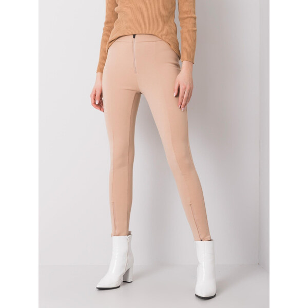 RUE PARIS Béžové dámske nohavice 269-SP-0550.07-beige 57947345