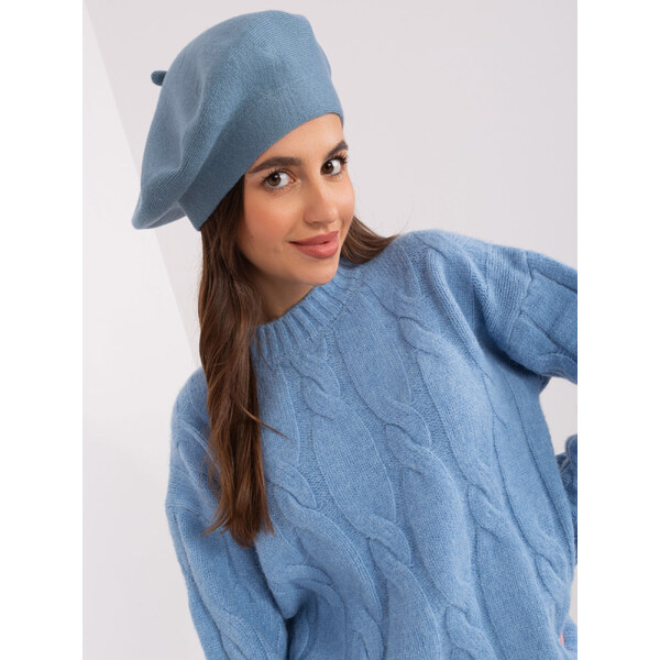 ITALY MODA Svetlomodrý hrejivý baret -AT-SK-231305.85P-grey,blue 57953202