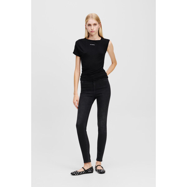 DŽÍNSY KARL LAGERFELD HIGH WAIST SKINNY DENIM PANTS 60519355