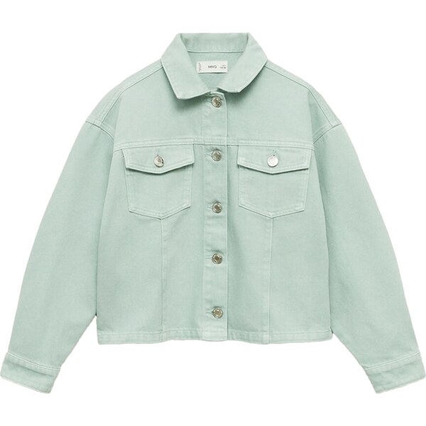 MANGO KIDS Prechodná bunda Matcha pastelovo zelená 63067458