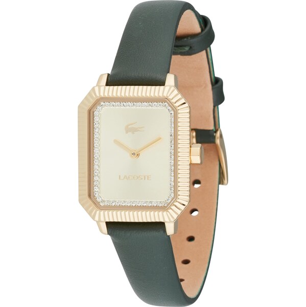 LACOSTE Analógové hodinky PARISIENNE zlatá / tmavozelená / priehľadná 63167200