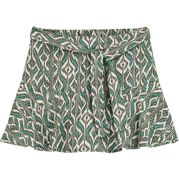 WE Fashion Sukňa tyrkysová / olivová / biela 62994832