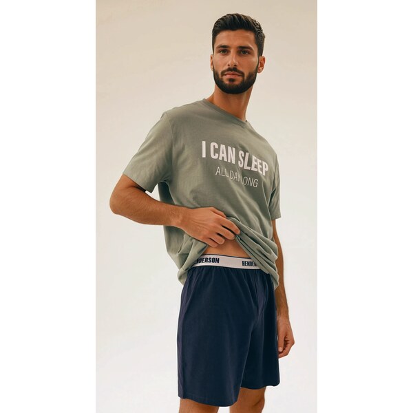 Henderson Pánske bavlnené pyžamo krátke Sleeper 42614-77X, Farba 63005619