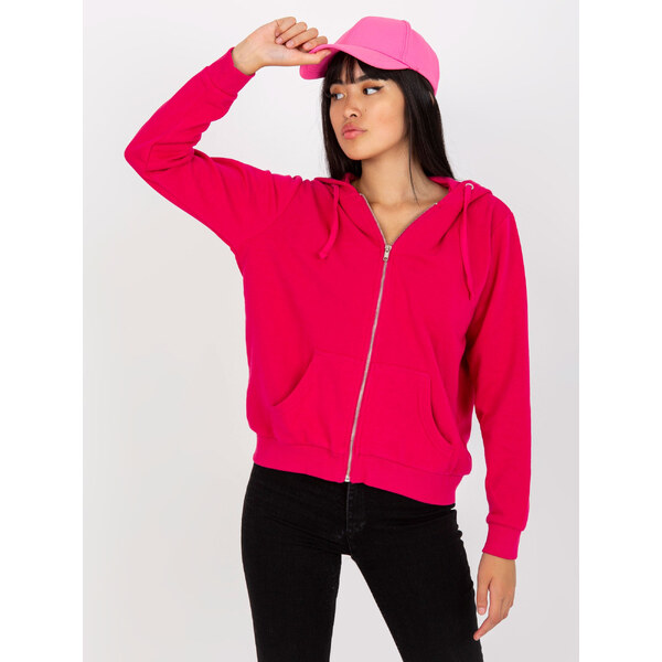 BASIC FEEL GOOD Fuchsiová mikina s kapucňou B-002.02X-fuchsia 34421720