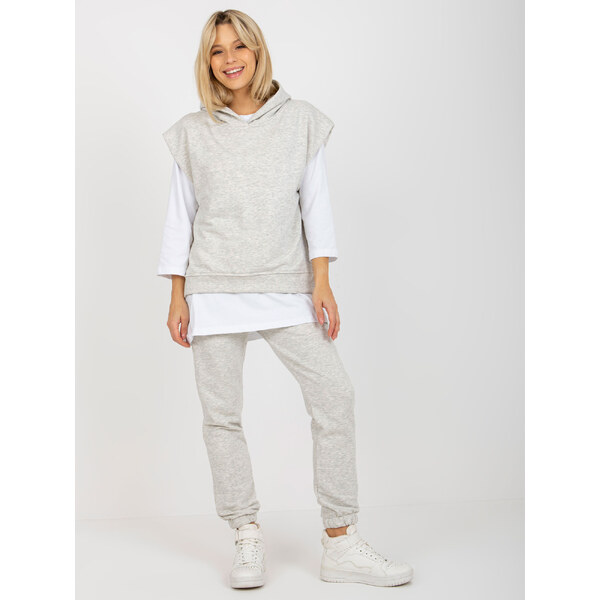 BASIC Svetlosivá trojdielna súprava -EM-KMPL-764.64-light grey 37660150