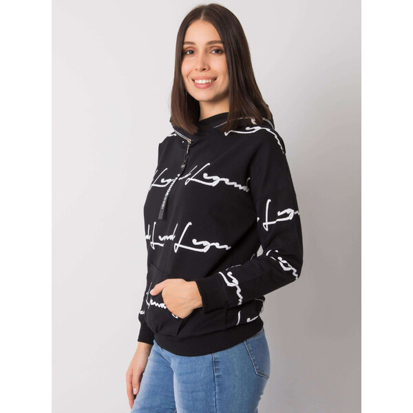 RELEVANCE Čierná mikina Jossy s nápismi Legend -RV-BL-7127.27-black 57948889