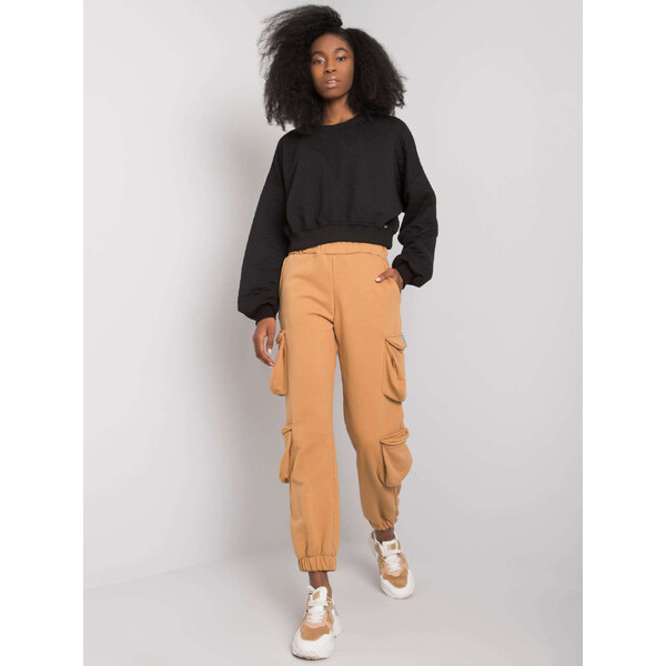 RUE PARIS Camel cargo nohavice Mila RV-DR-7364.01P-camel 57949015