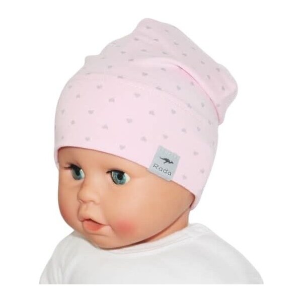 RADA Kojenecká čiapka Timo Hearts Rose 46458069