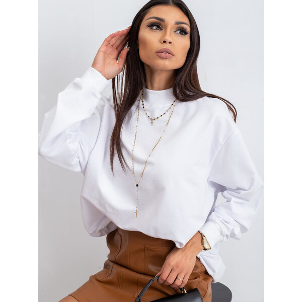 BASIC Biela dámska mikina RV-BL-5185.94P-white 19048184