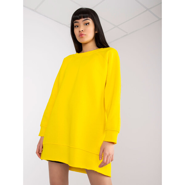 BASIC Žltá bavlnená oversize mikina Manacor EM-BL-711.05-yellow 30132548