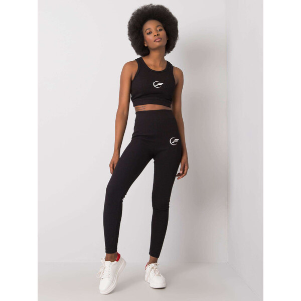 FOR FITNESS Čierna dámska súprava topu a legín 359-KMPL-010.15-black 24406010
