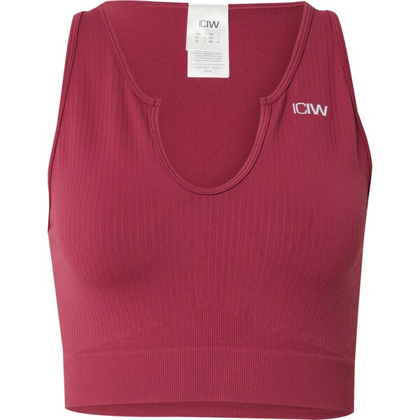 ICANIWILL Športový top Define tmavoružová 63160316