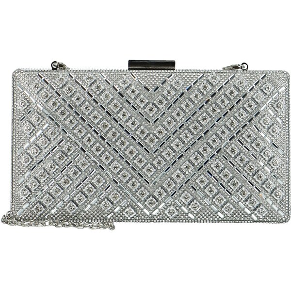 Dámska listová kabelka strieborná - Michelle Moon Bambi strieborná 63053100