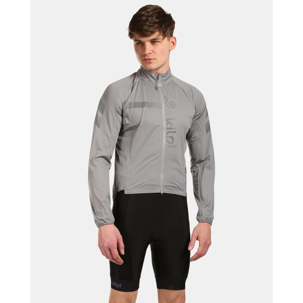 Pánska cyklistická bunda Kilpi RAINAR-M svetlo šedá 41370842