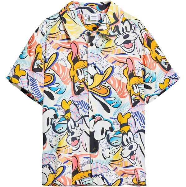 Desigual Košeľa Disney modrá / žltá / čierna / biela 63067145