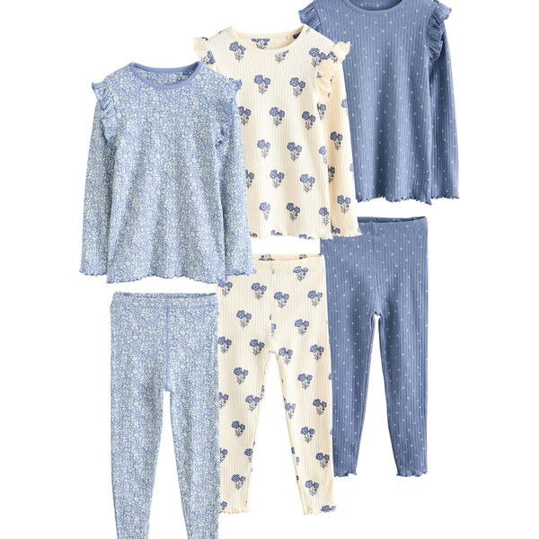 Next Pyžamo krémová / modrá / čierna 63067653