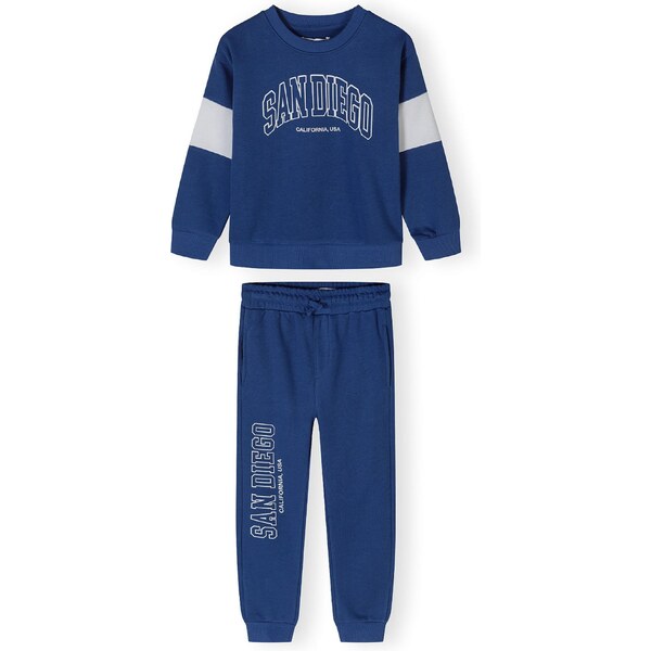 MINOTI Joggingová súprava kobaltovomodrá / svetlosivá 63068483