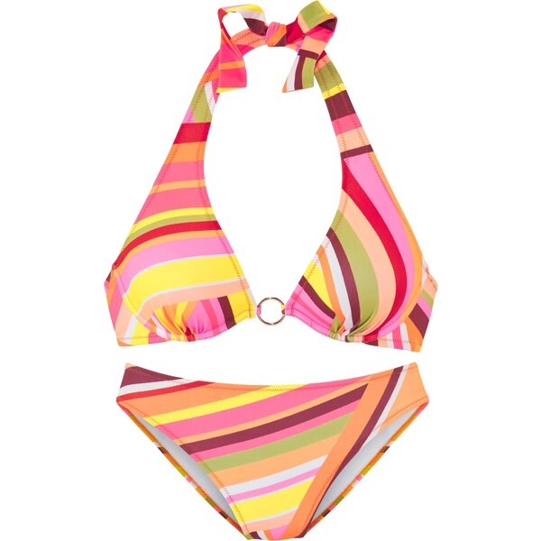 Bruno Banani Bikiny žltá / kiwi / oranžová / svetloružová 63157353