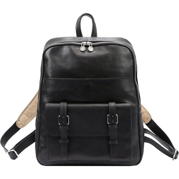 FLORENCE Kožený batoh UNISEX Adrian čierny 63032139