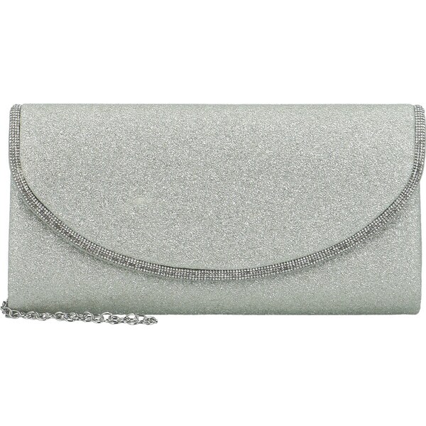 Dámska listová kabelka strieborná - Michelle Moon Anslie strieborná 63073746