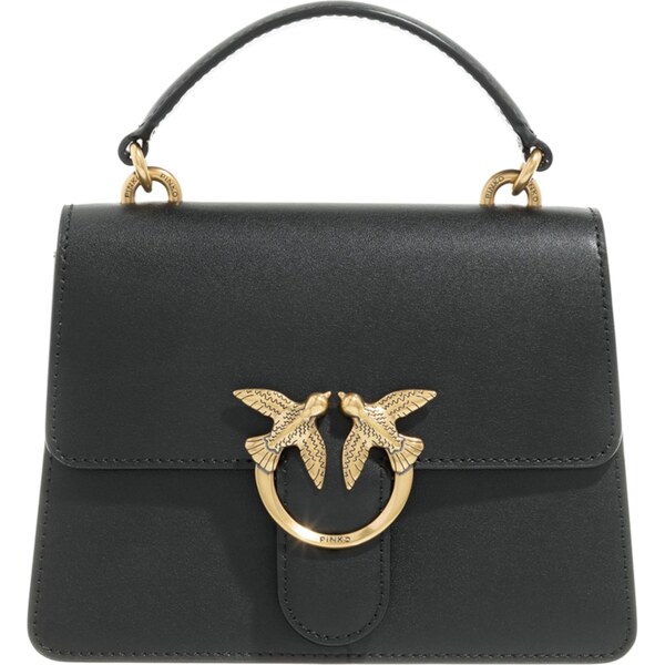 PINKO Kabelka Love zlatá / čierna 39308402