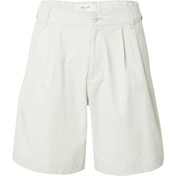 HOLLISTER Plisované nohavice svetlosivá 63167119