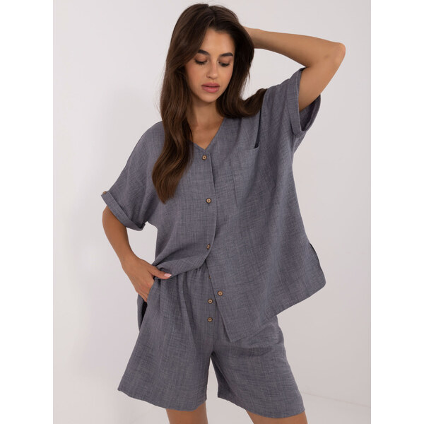 BASIC Tmavosivý letný set LK-KMPL-509713.03X-dark grey 57275309