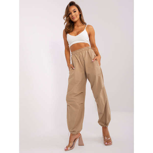 BASIC Béžové dámske široké nohavice -TW-SP-OB056.86P-béžové 44348730