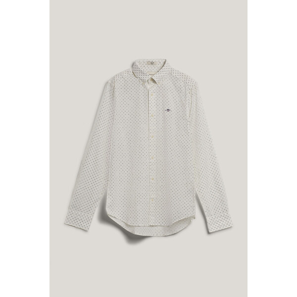 KOŠEĽA GANT SLIM MICRO PRINT SHIRT EGGSHELL 62797507