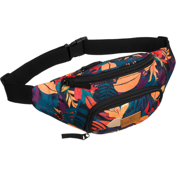 Dámska ľadvinka z polyesteru s rastlinným vzorom – Rovicky 63040296