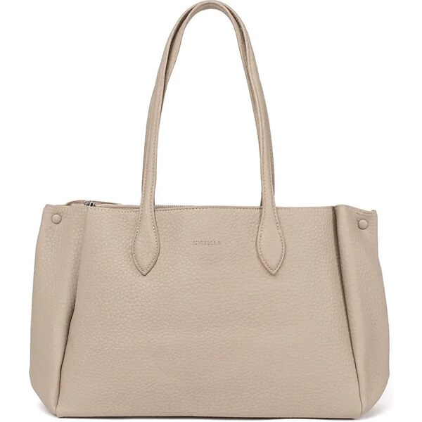 Shelvt Beige faux leather shopper bag 64668655