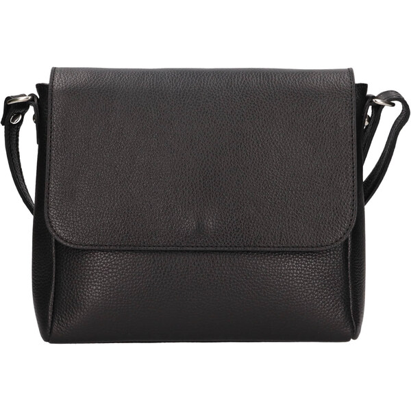 Dámska kožená crossbody kabelka Italia Nikka - čierna 63052391