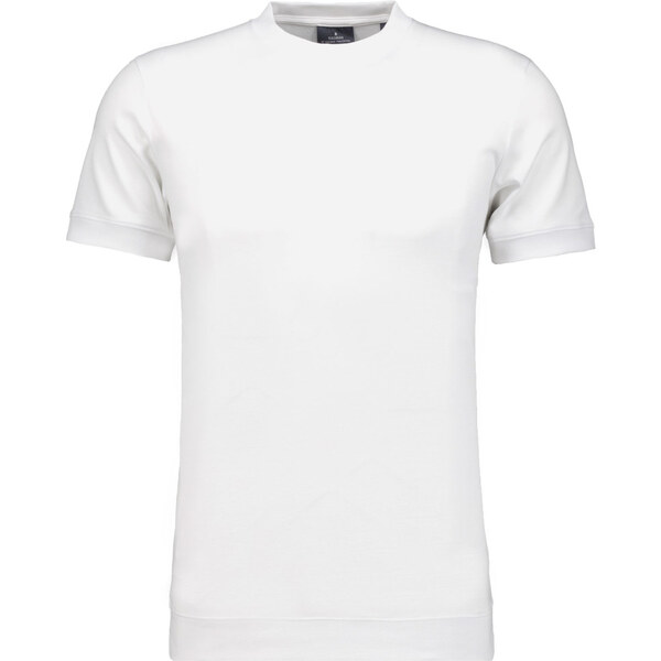 Pánske biele prémiové bavlnené tričko s patentom RAGMAN 63053627