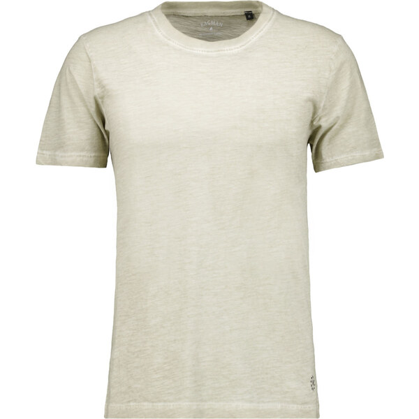 Pánske béžovosivé bavlnené washed-out tričko RAGMAN 63053633