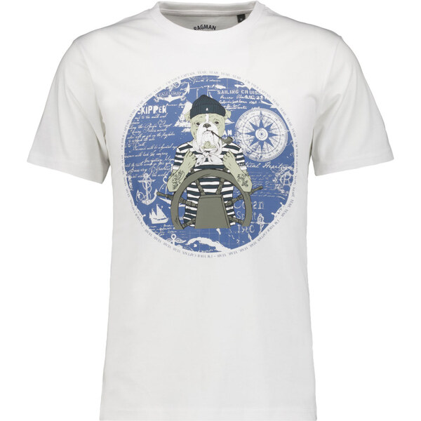 Pánske bavlnené tričko buldog RAGMAN 63053639