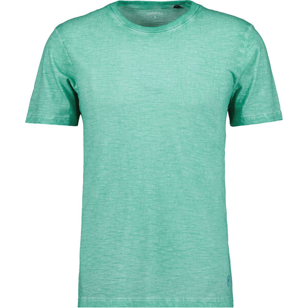Pánske zelené bavlnené washed-out tričko RAGMAN 63053634
