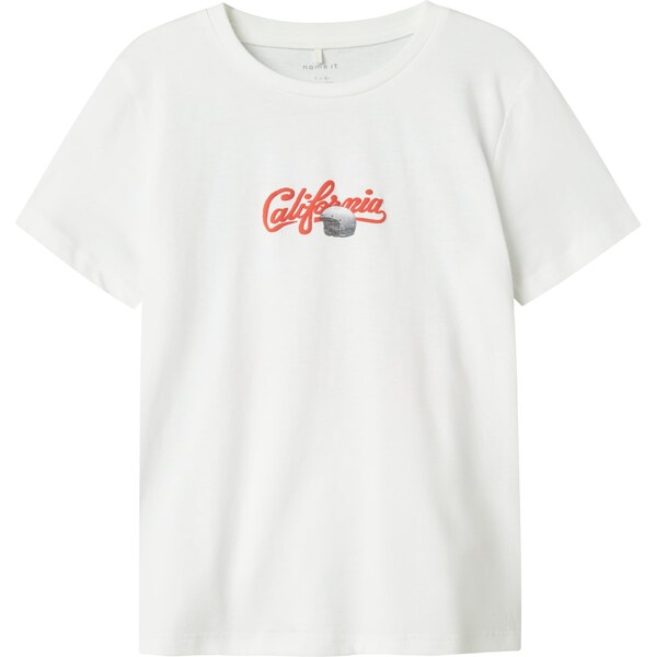 NAME IT Tričko NKMHort sivá / červená / čierna / biela 63067364