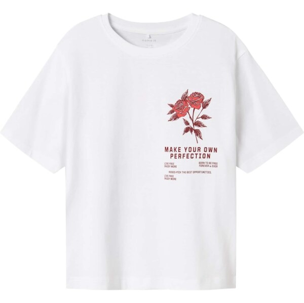 NAME IT Tričko NKFHominu svetločervená / tmavočervená / biela 63067385