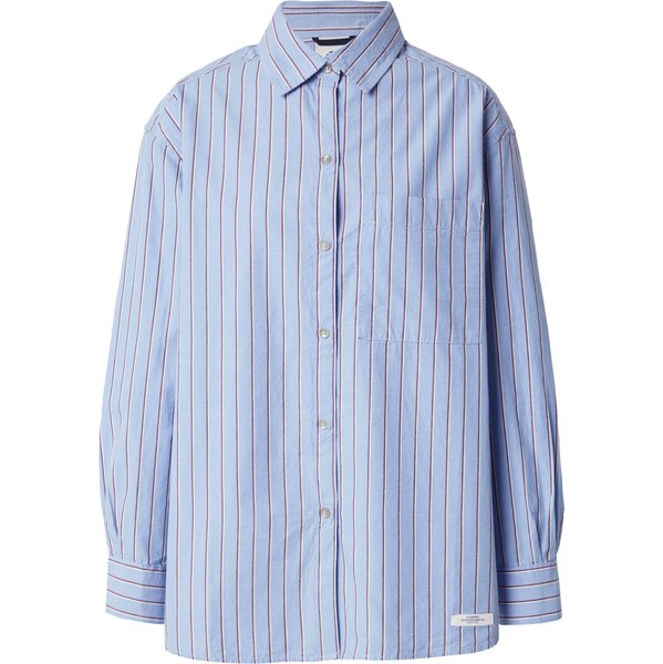 ELEMENT Blúzka ASPAN svetlomodrá / vínovo červená / šedobiela 63168151