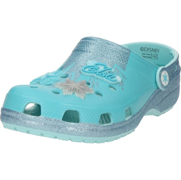 Crocs Otvorená obuv Frozen Elsa Classic neónovo modrá / modrá 63068952