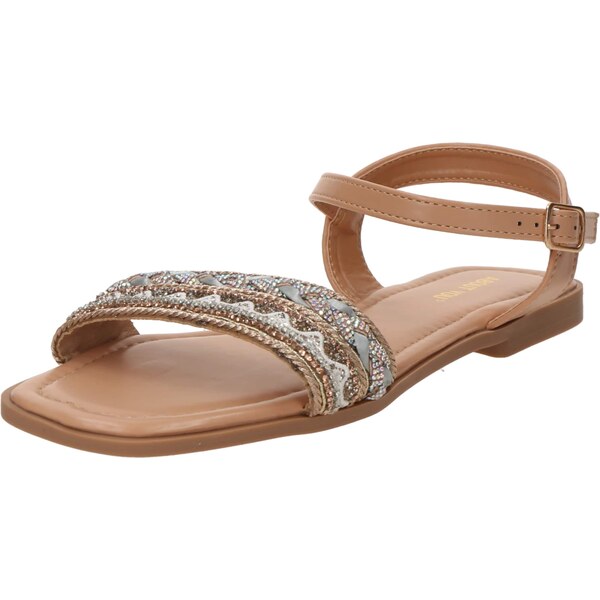 ABOUT YOU Remienkové sandále Mathilda hnedá / sivá 63068931